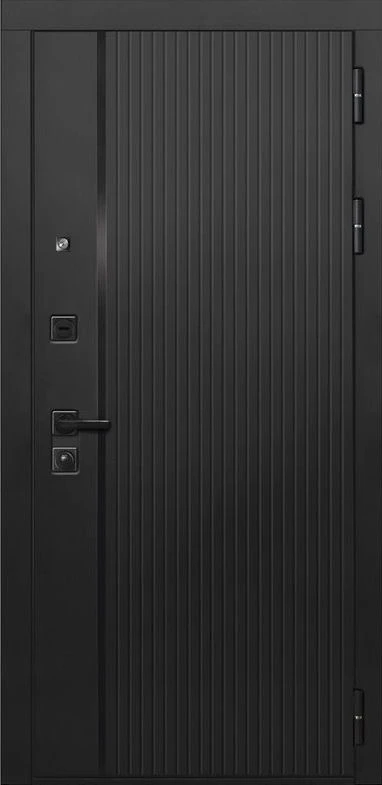 Входная дверь ДвериПРО Л-45 ФЛ-609 (Л-52, 10мм, Белый матовый) DPRO227649 внешняя сторона