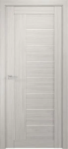 Межкомнатная дверь ЛУ-17 капучино (стекло сатинат, 900x2000)