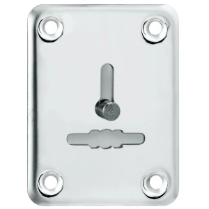 Декоративная накладка ESC081/1-SS (нержавейка) на сув. замок со шторкой (1 шт.) тех.упак.