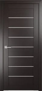 Межкомнатная дверь Лу-7 венге (стекло сатинат)